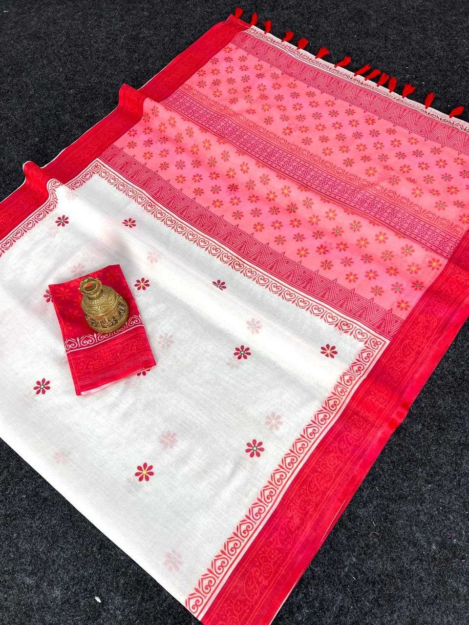 YNF LINEN RMA 449 SAREES WHOLESALE PRINTED SAREES MANUFACTURER